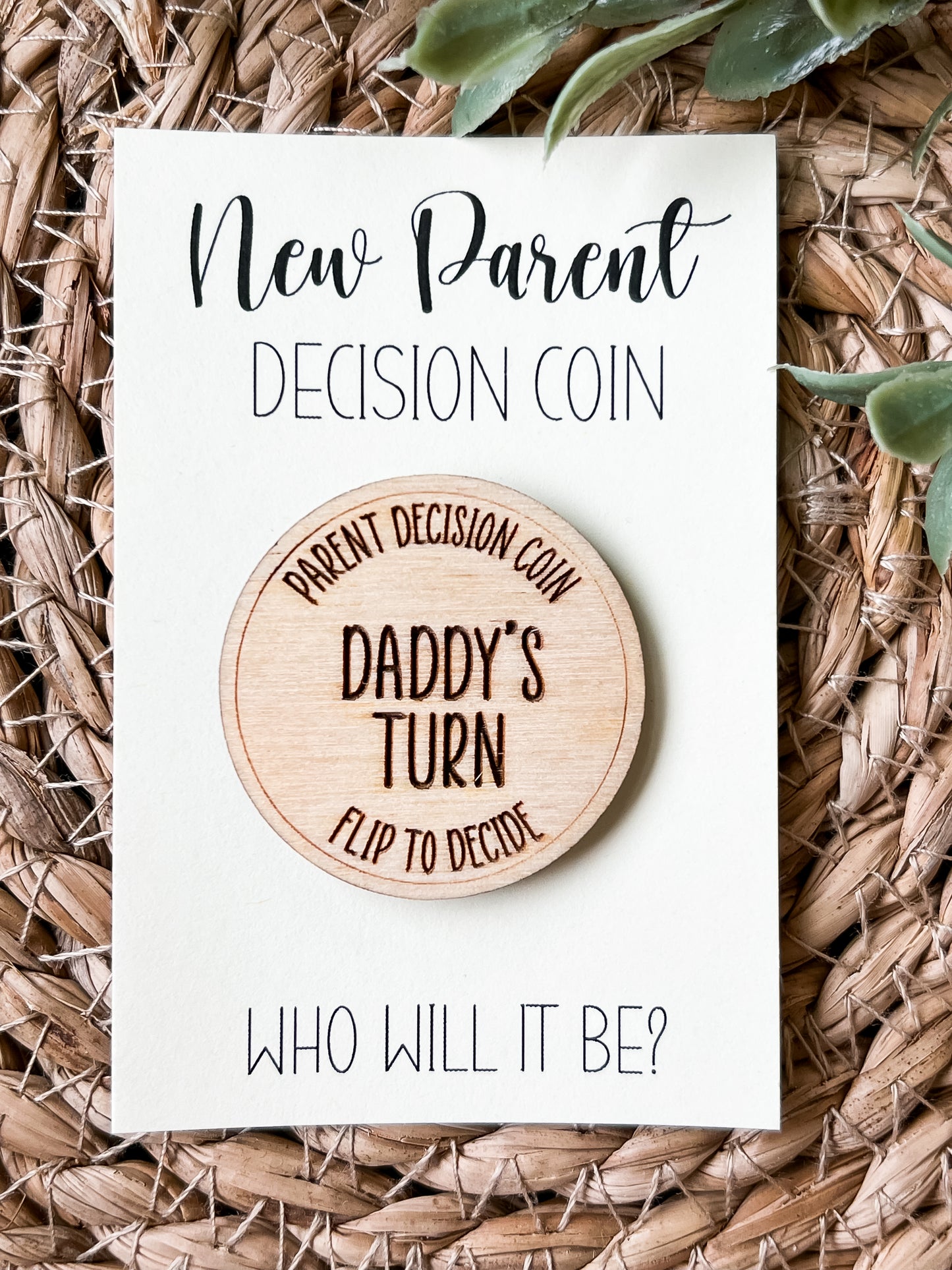 New Parent Decision Coin