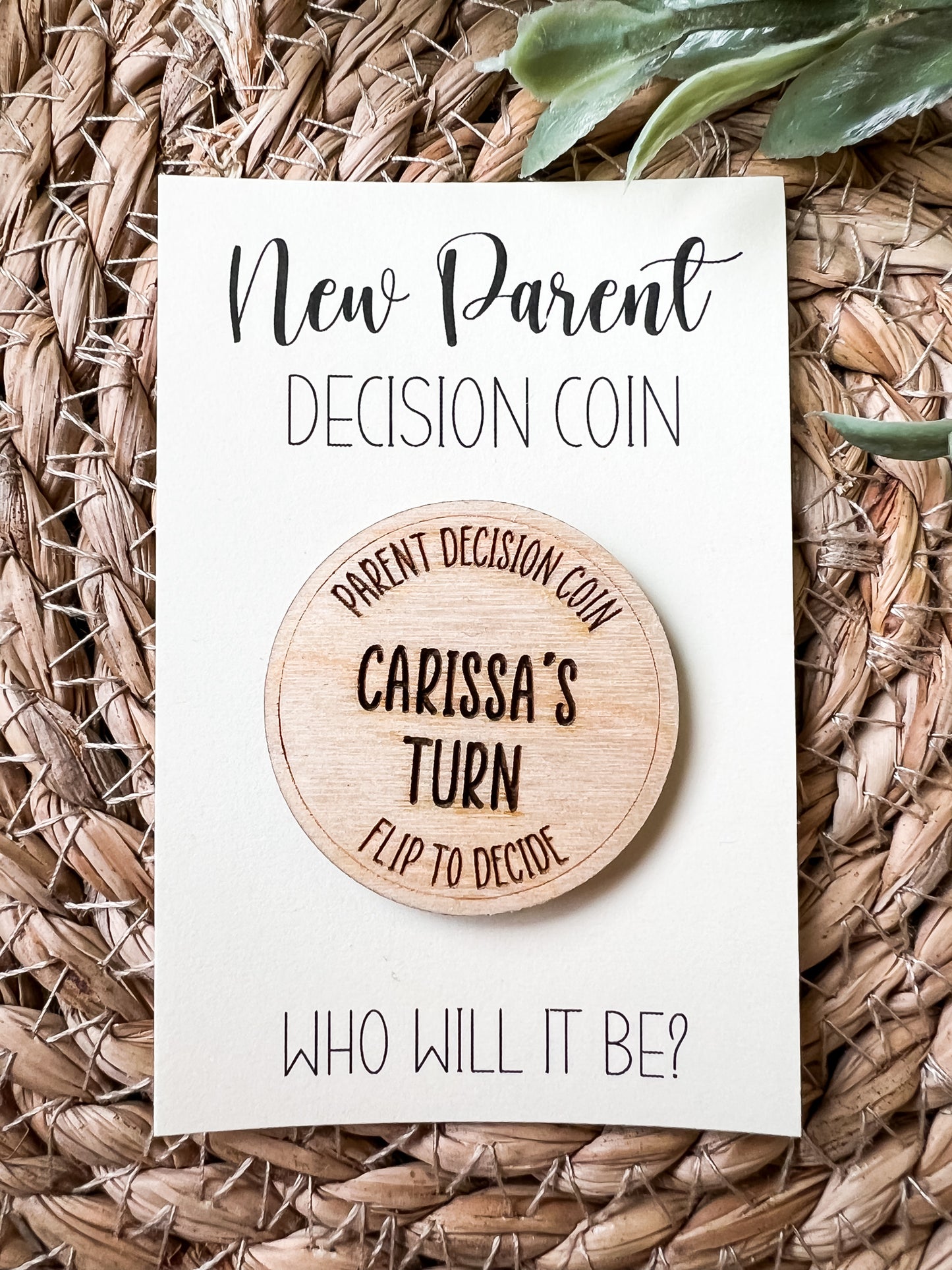New Parent Decision Coin
