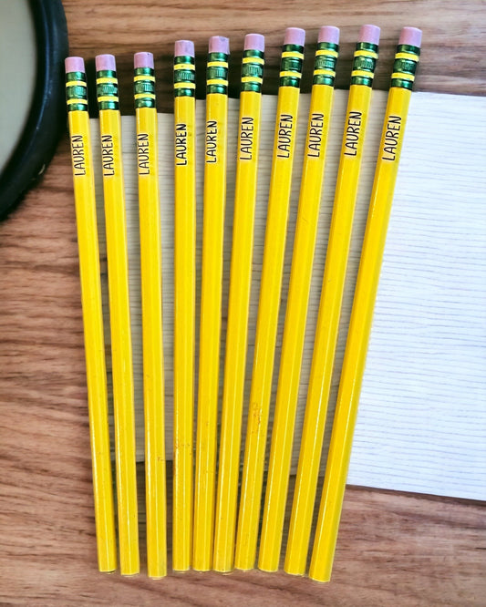 Personalized Engraved Pencils