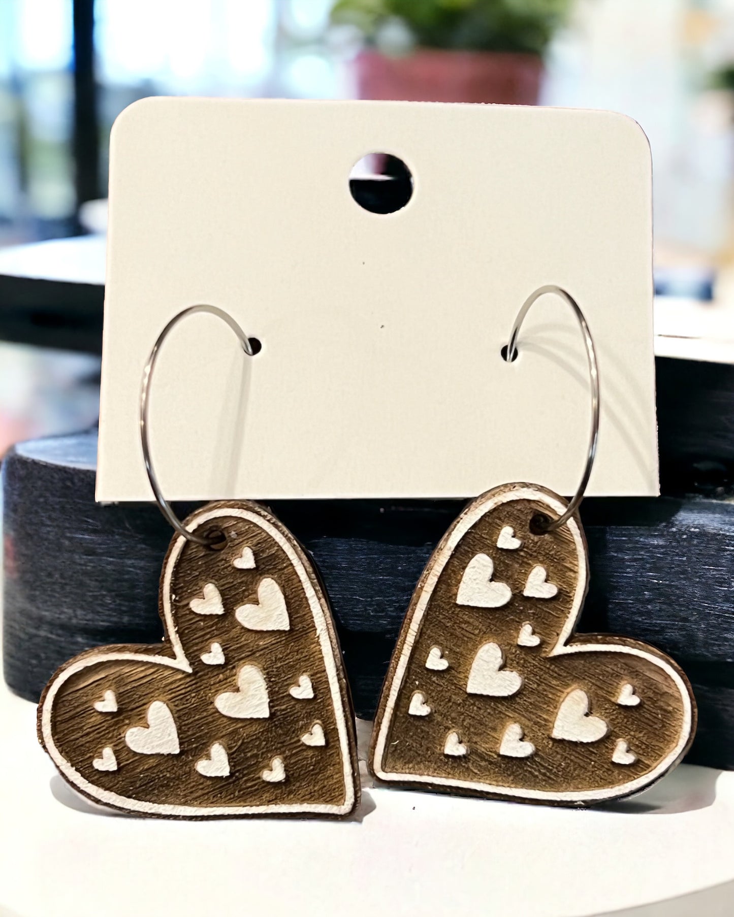 Heart Dangle | Hoop earring