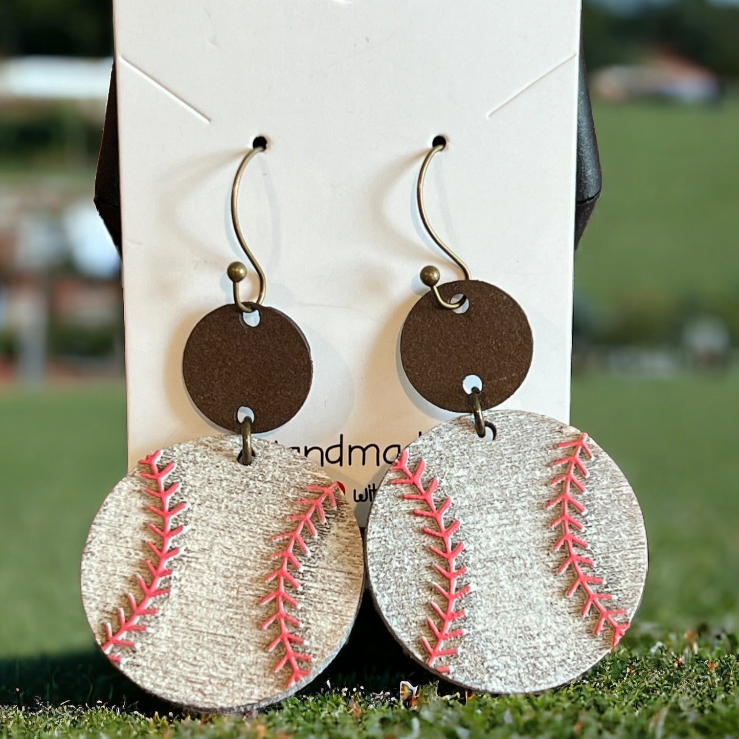 Distressed Baseball Dangles