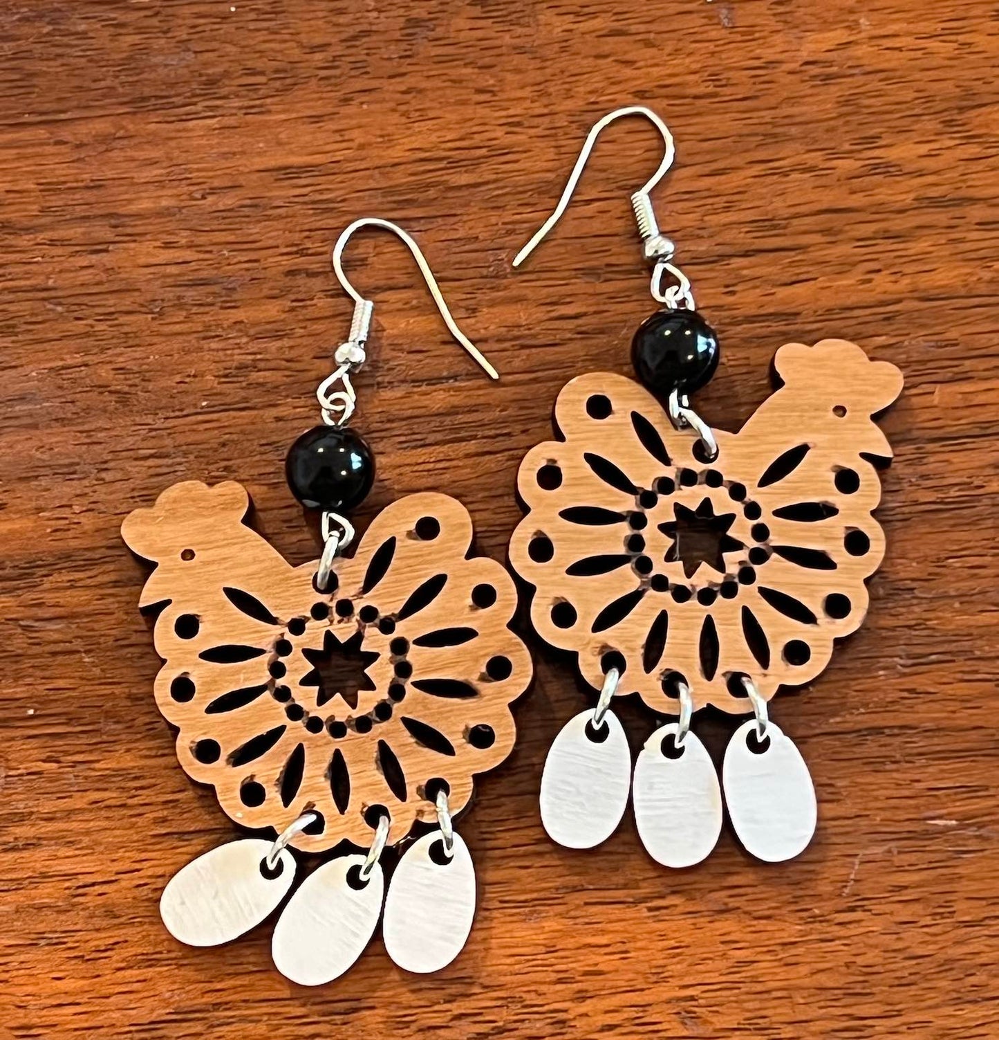 Beaded Chicken Dangle