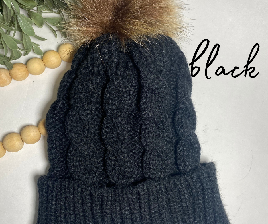 Custom Hat, Personalized Winter Hat, Winter Hat, Custom Knit Hat, Hat Pom Pom,