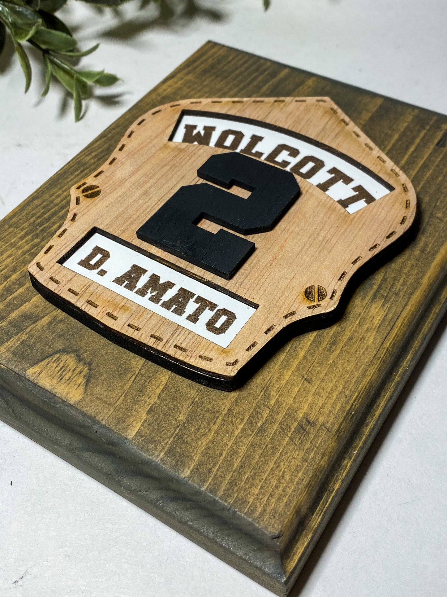 Firefighter Patch Plaque