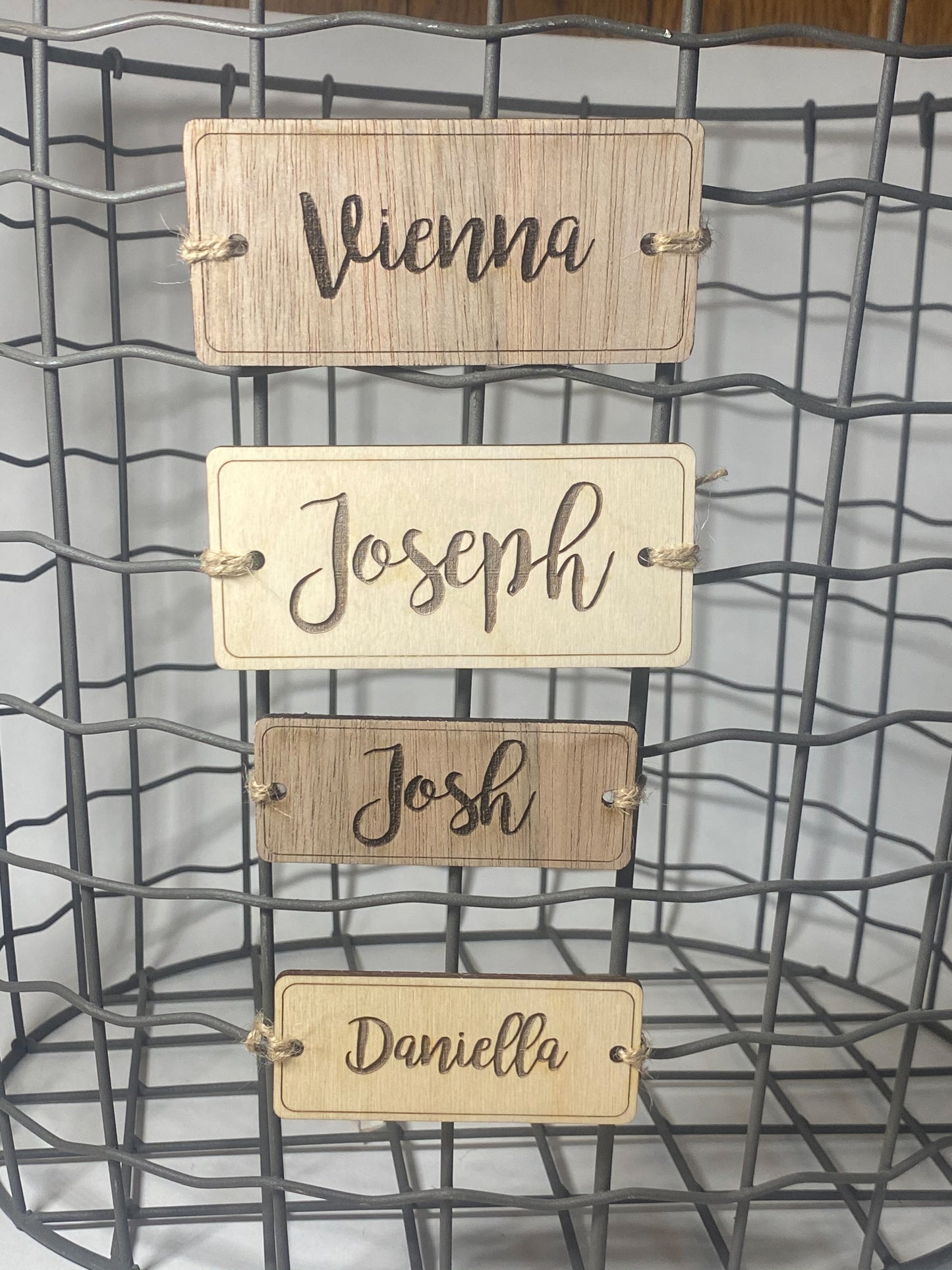 Basket Name Tags