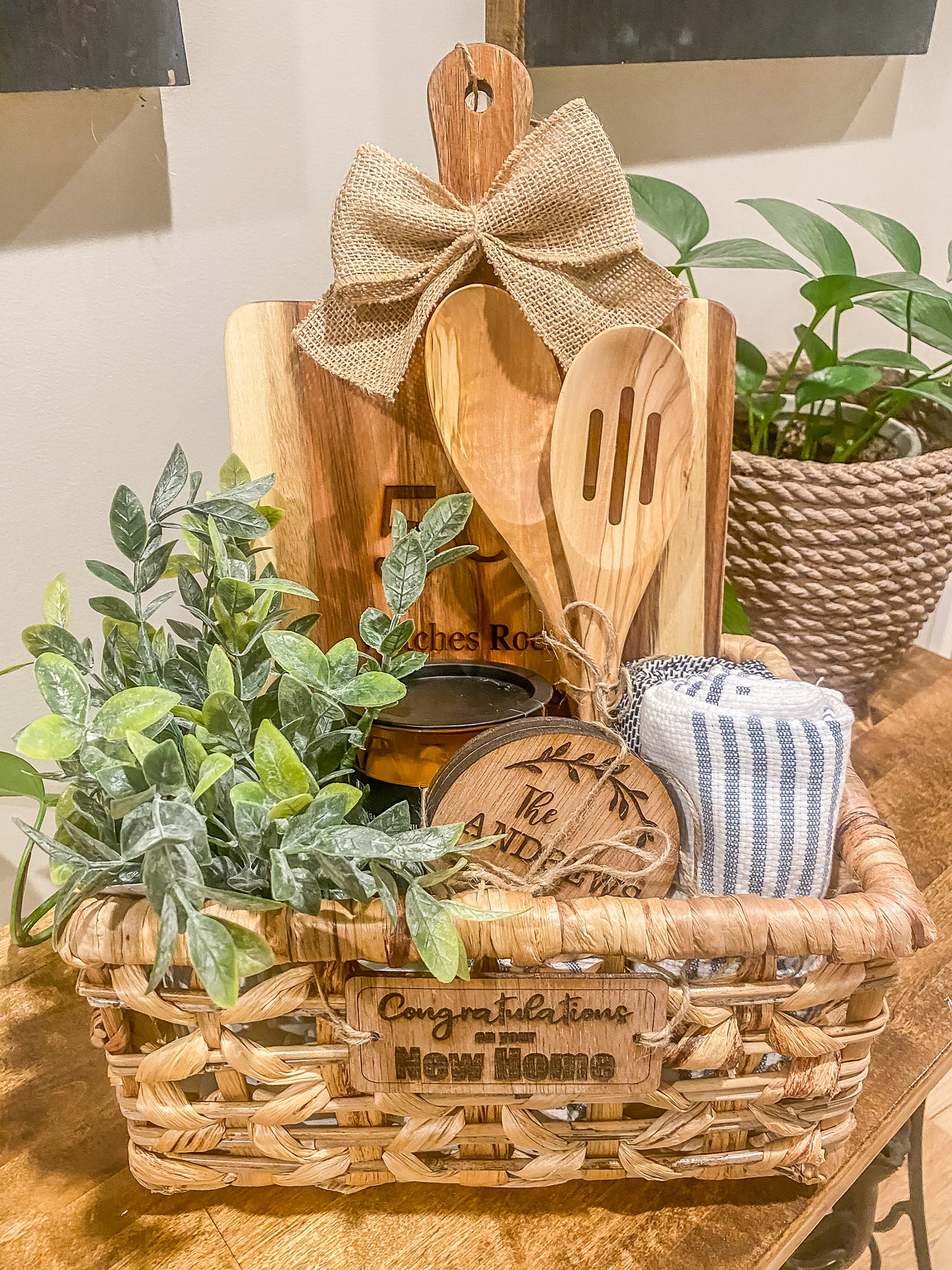 New Homeowner Customized Gift Basket - Closing Gift