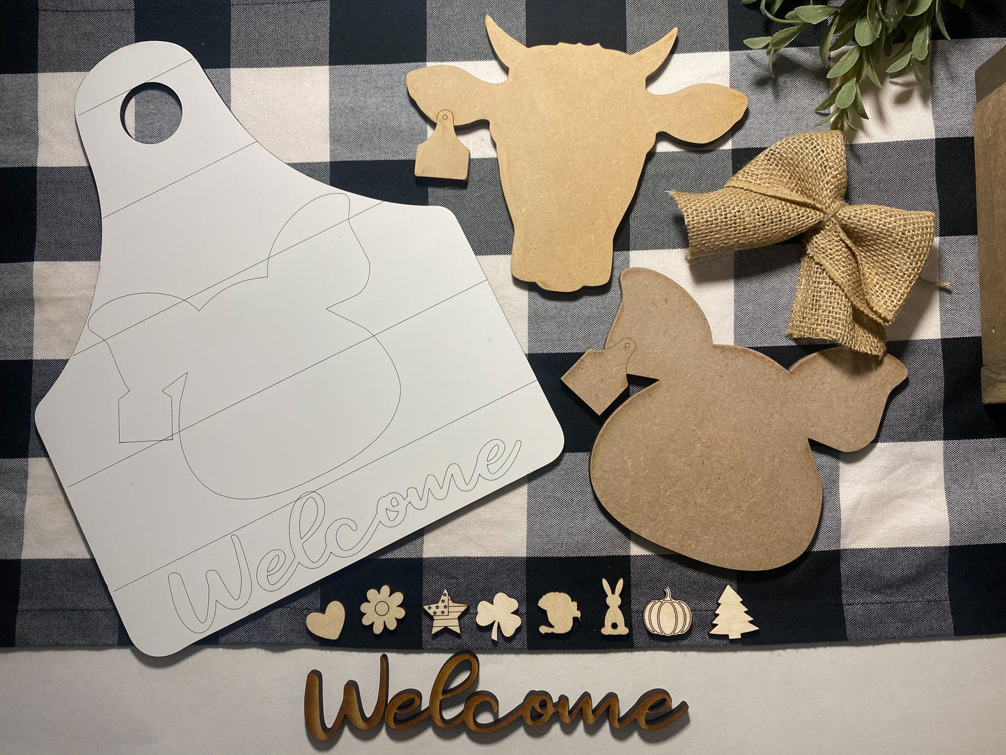 Interchangeable Cow/Pig Sign - DIY KIT