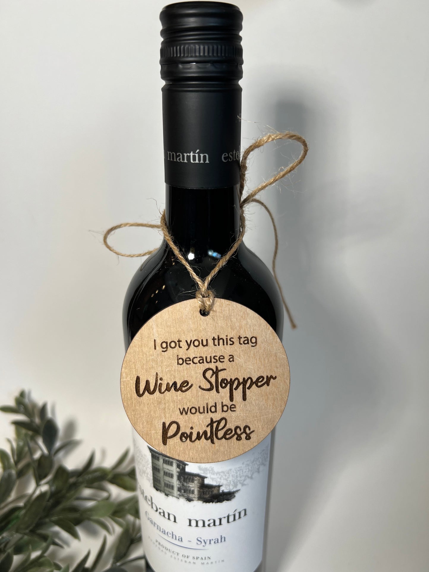 Wine Stopper is Pointless - Wine Tag