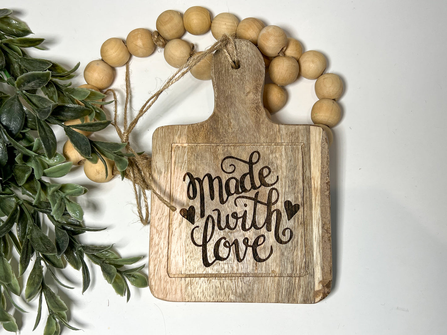 Mini Cutting Board Sign - Made with Love