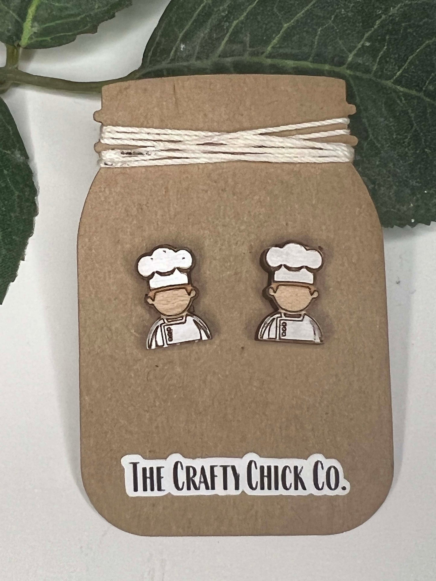 Chef earring studs