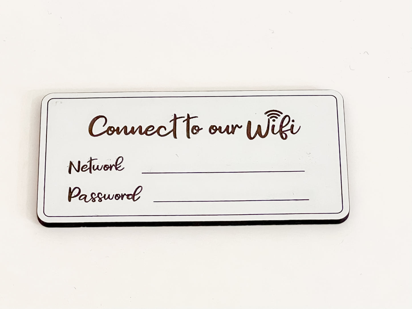 WiFi Password Sign for Refrigerator, Magnetic WiFi Sign for Guests, 5 inch Fridge Magnet