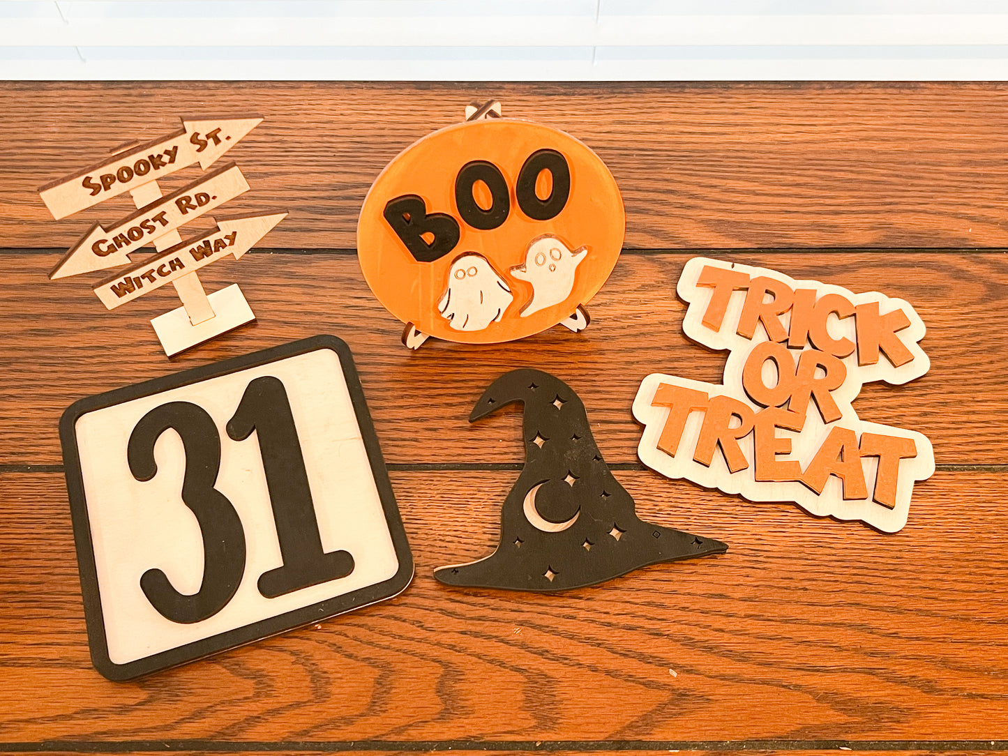 Halloween Themed Tiered Tray Decor