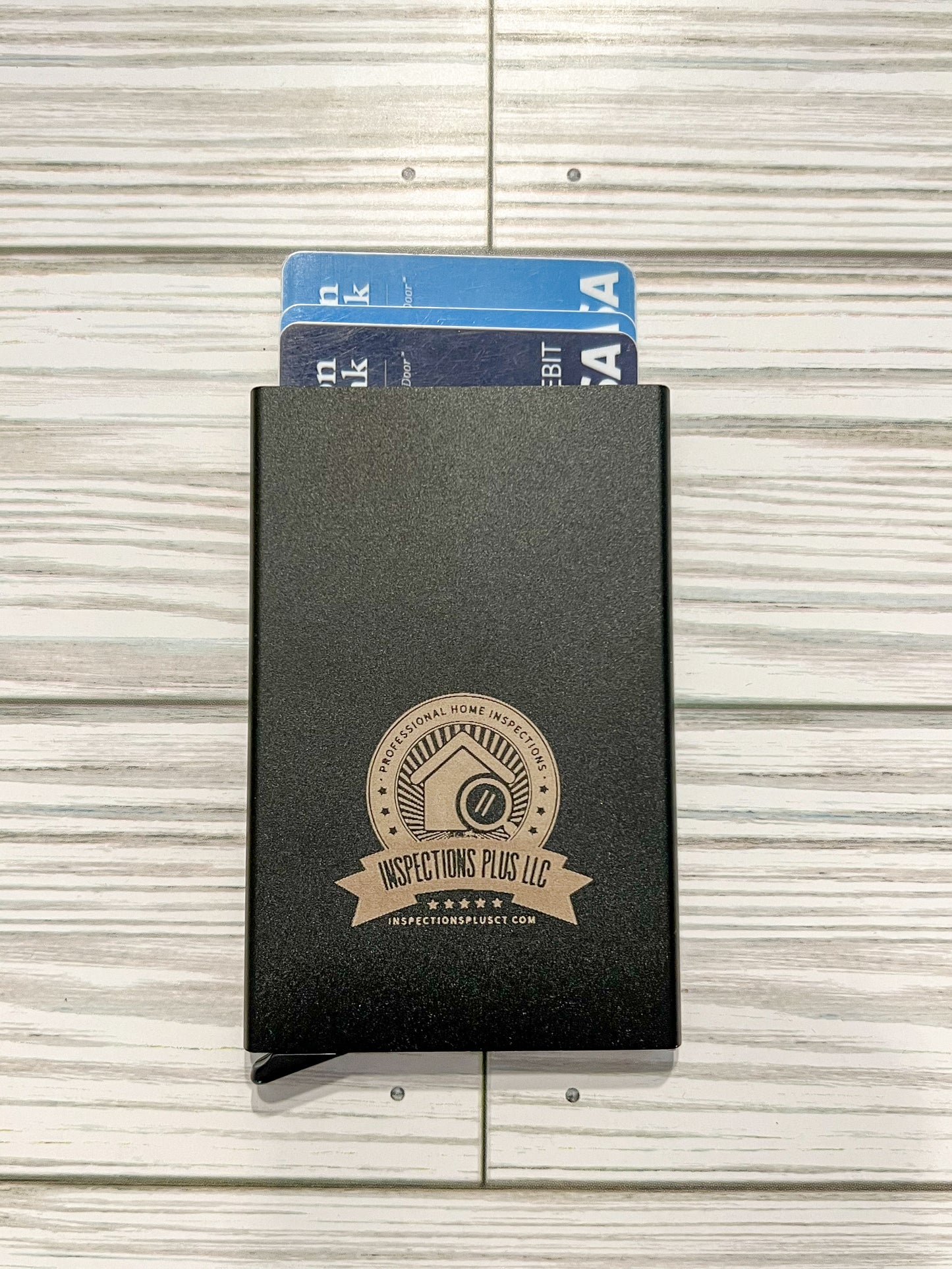 Pop Up Business Card Holder, Engraved Wallet, Personalized Gift