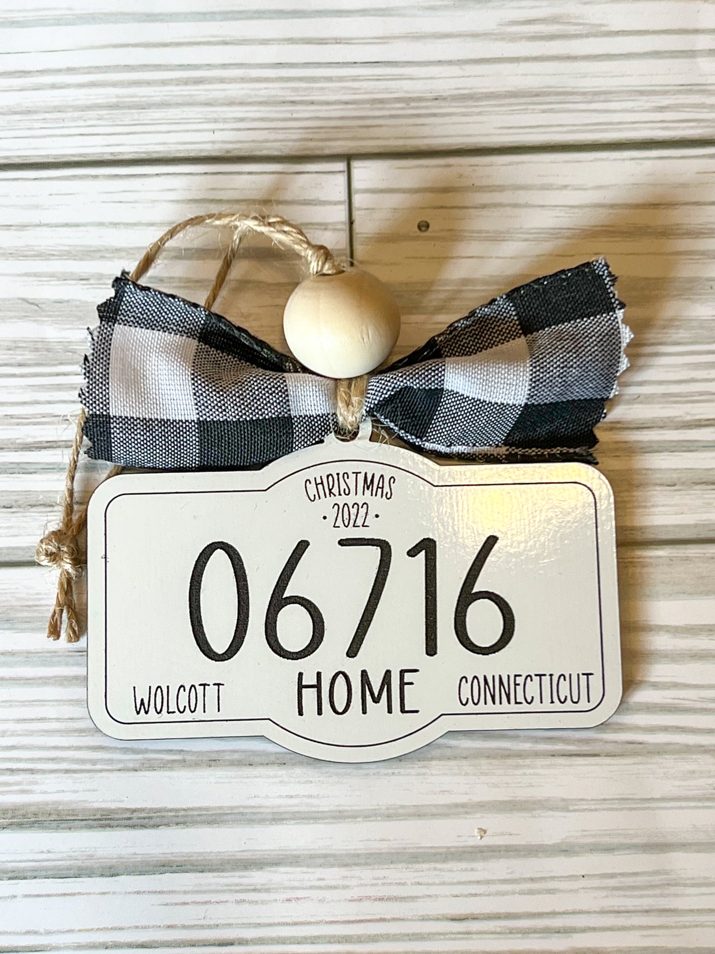 Zip Code Ornament Christmas 2022