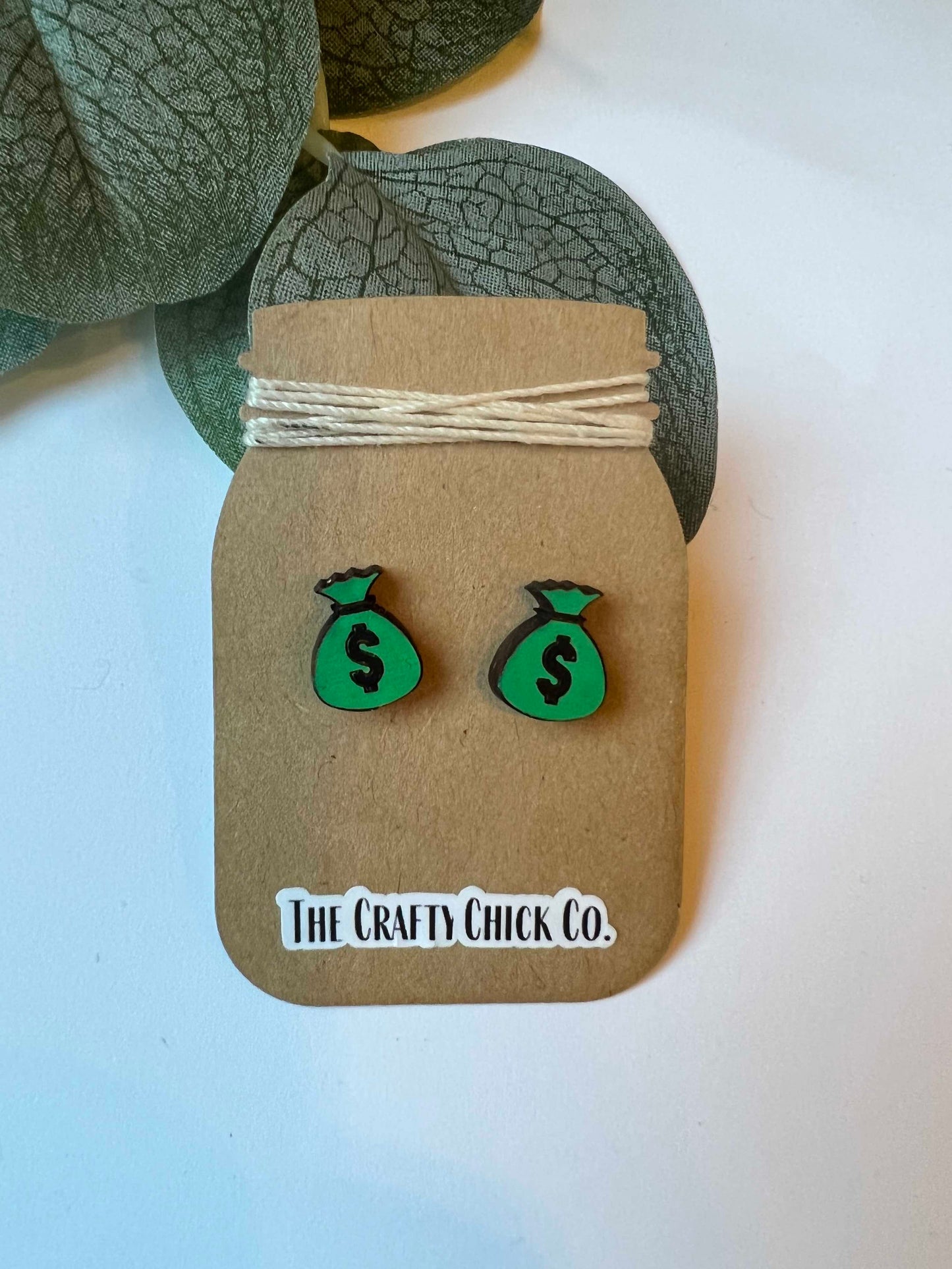 Money Bags Studs