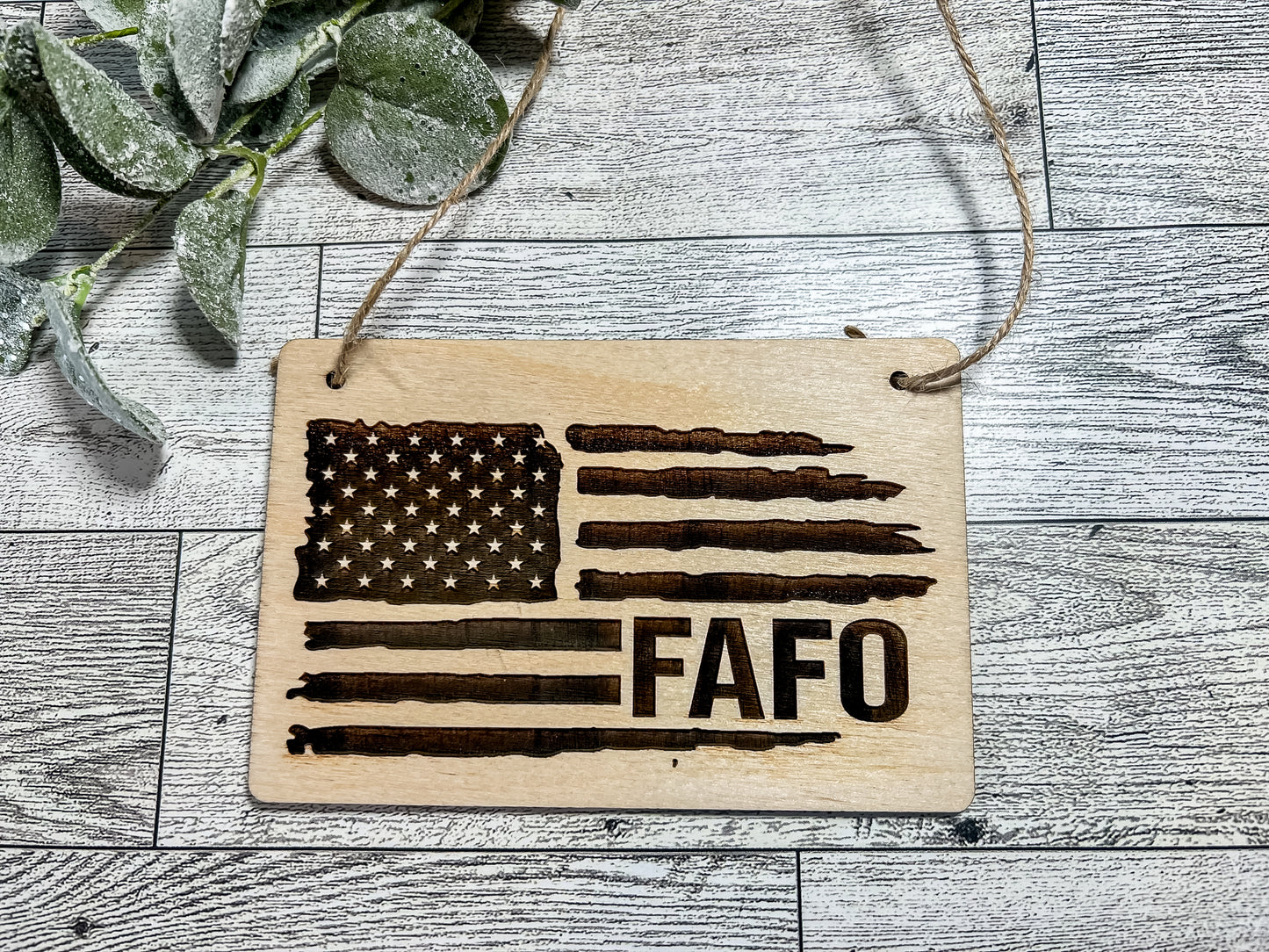 Sign - FAFO with American Flag