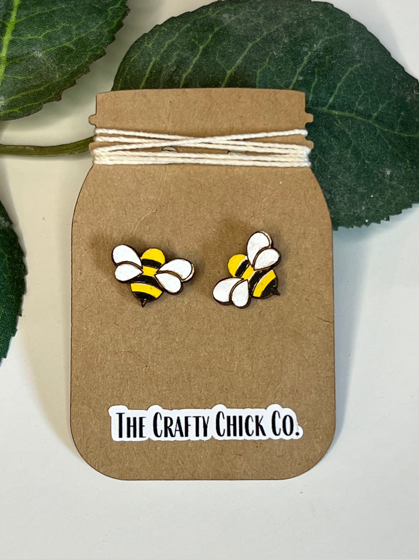 Bumble Bee Earring Studs