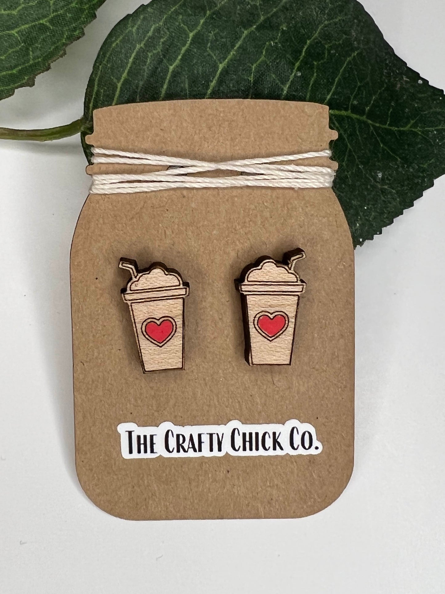Iced Coffee Earring Studs