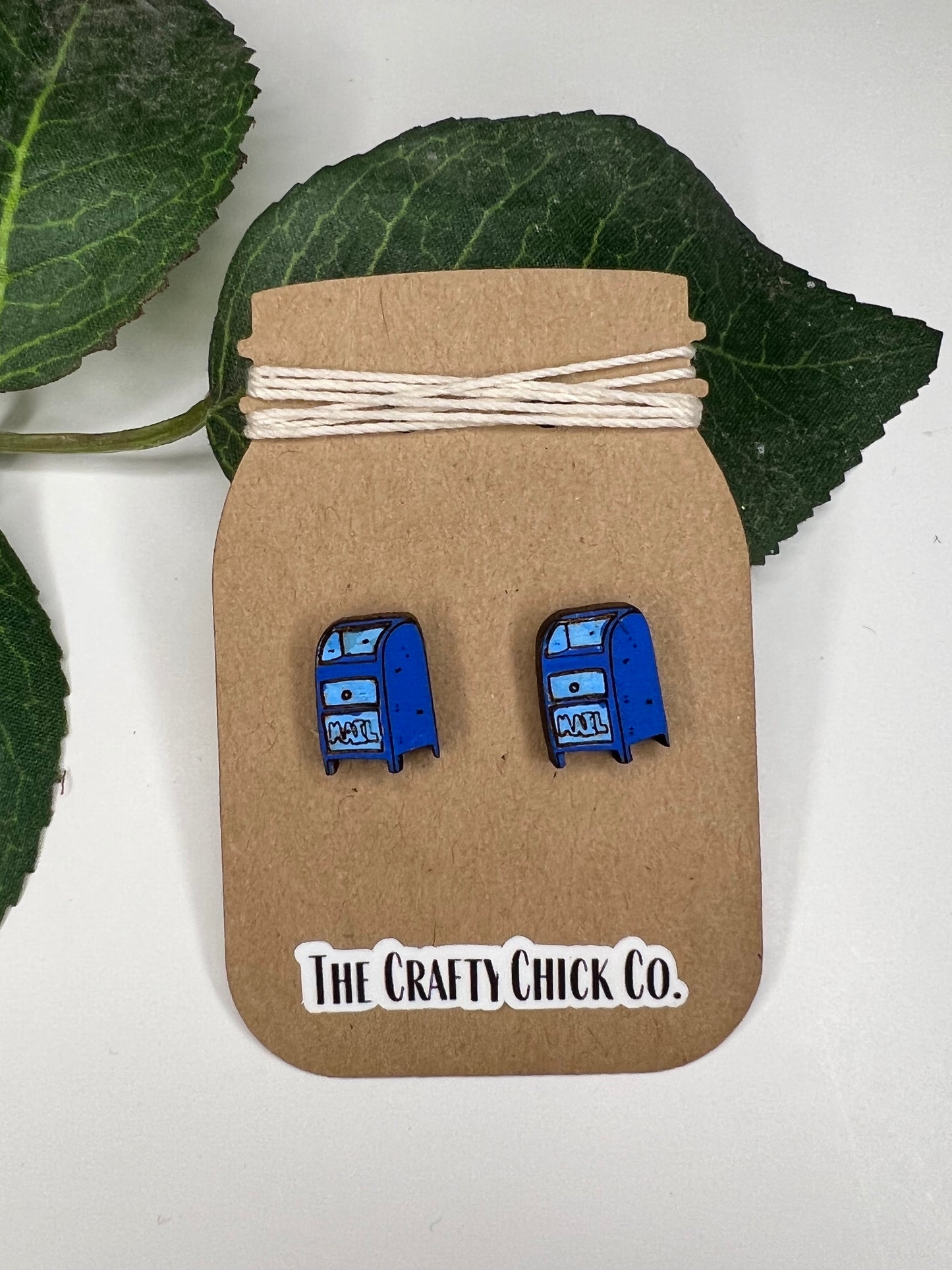 Handmade Mailbox Earring Studs