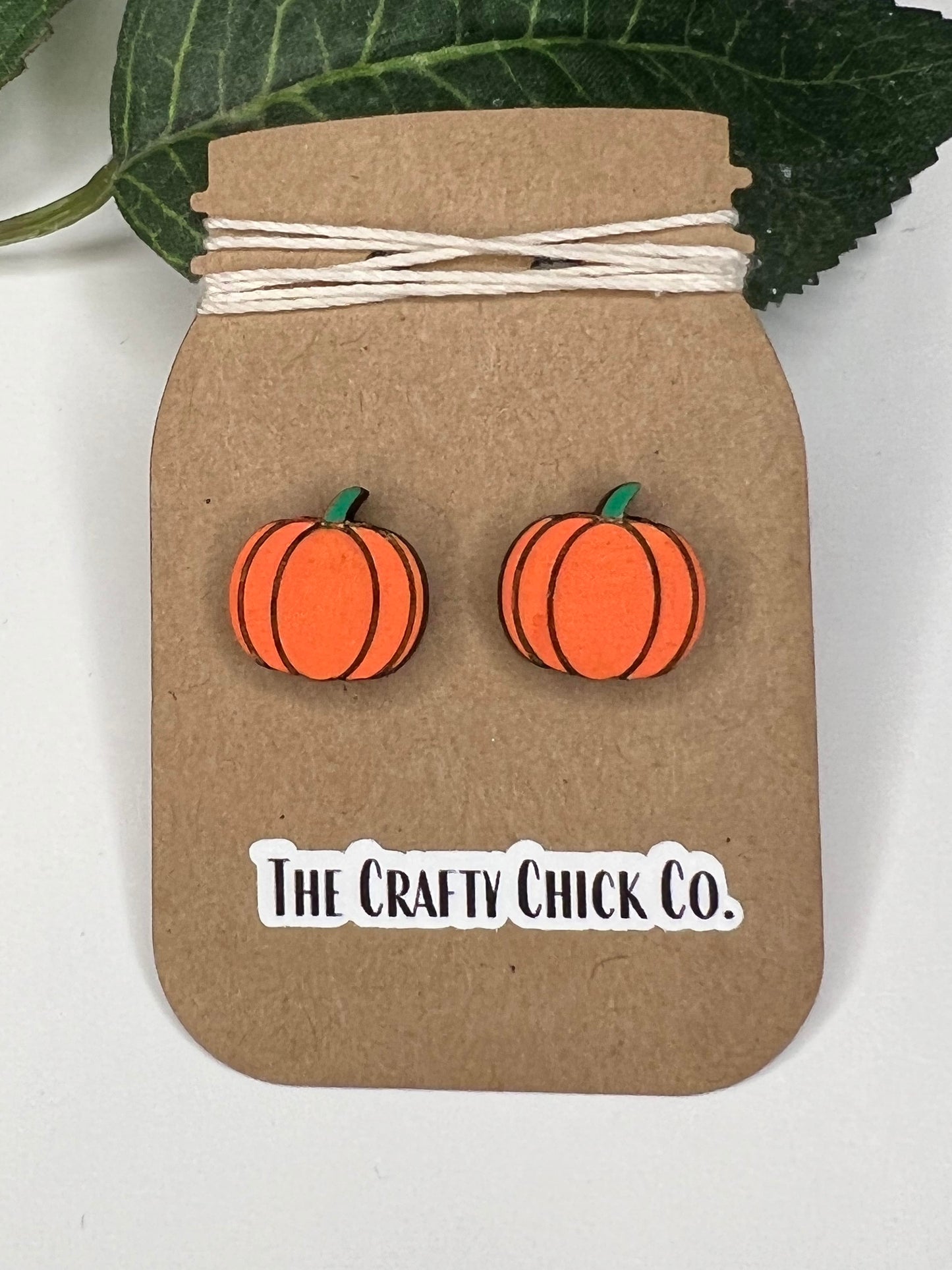 Pumpkin Earring Studs