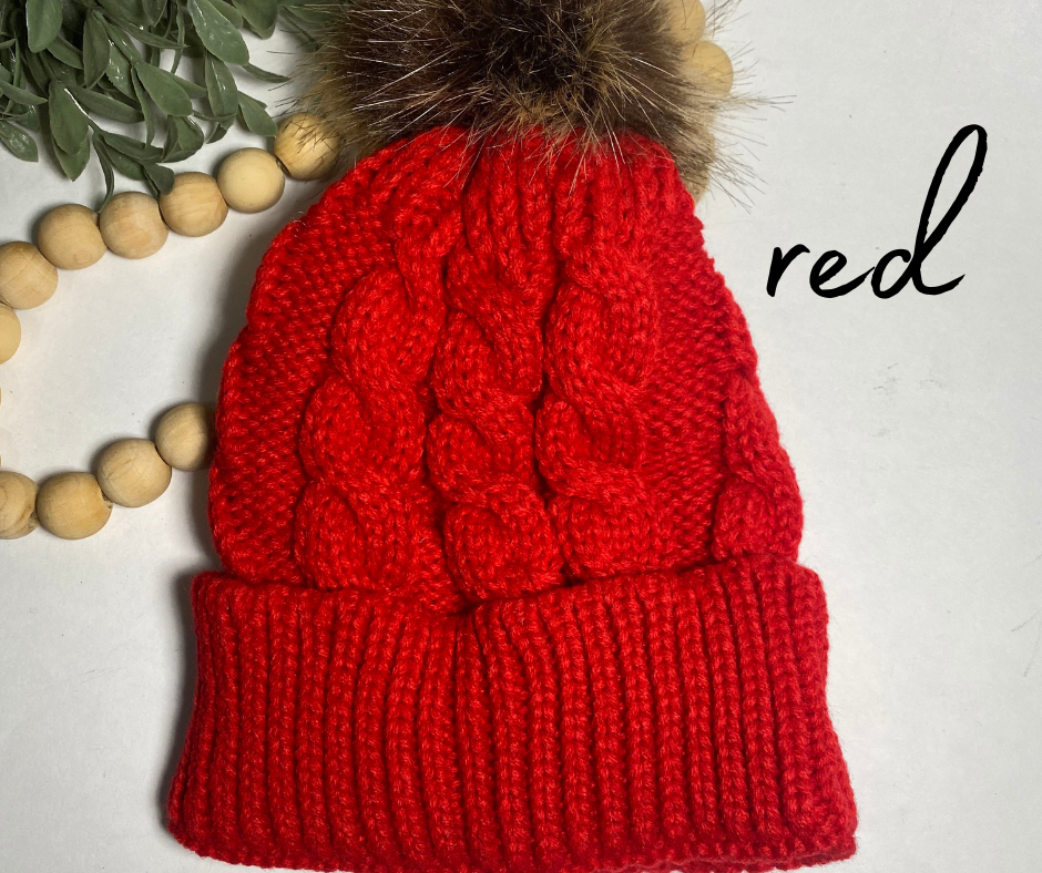 Custom Hat, Personalized Winter Hat, Winter Hat, Custom Knit Hat, Hat Pom Pom,