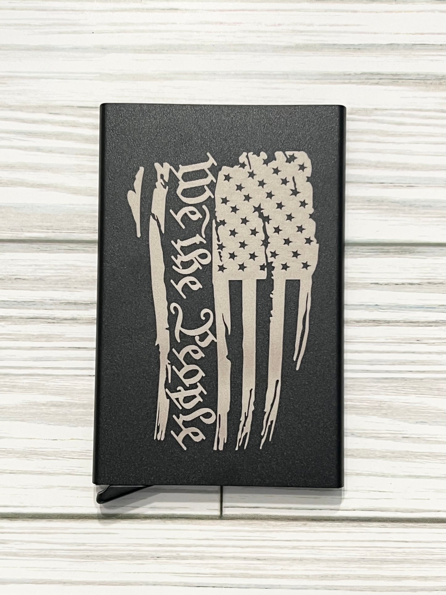 Pop Up Business Card Holder, Engraved Wallet, Personalized Gift