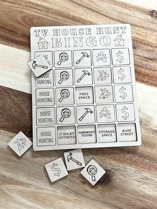 TV House Hunt Bingo | House Hunters Bingo