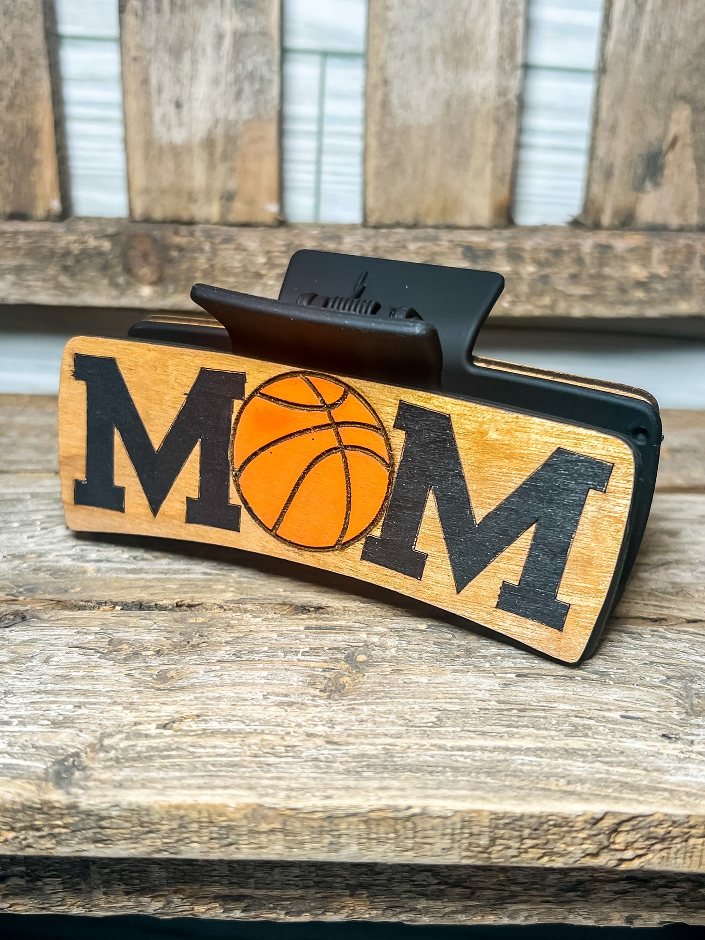 Basketball Mom Hair Clip