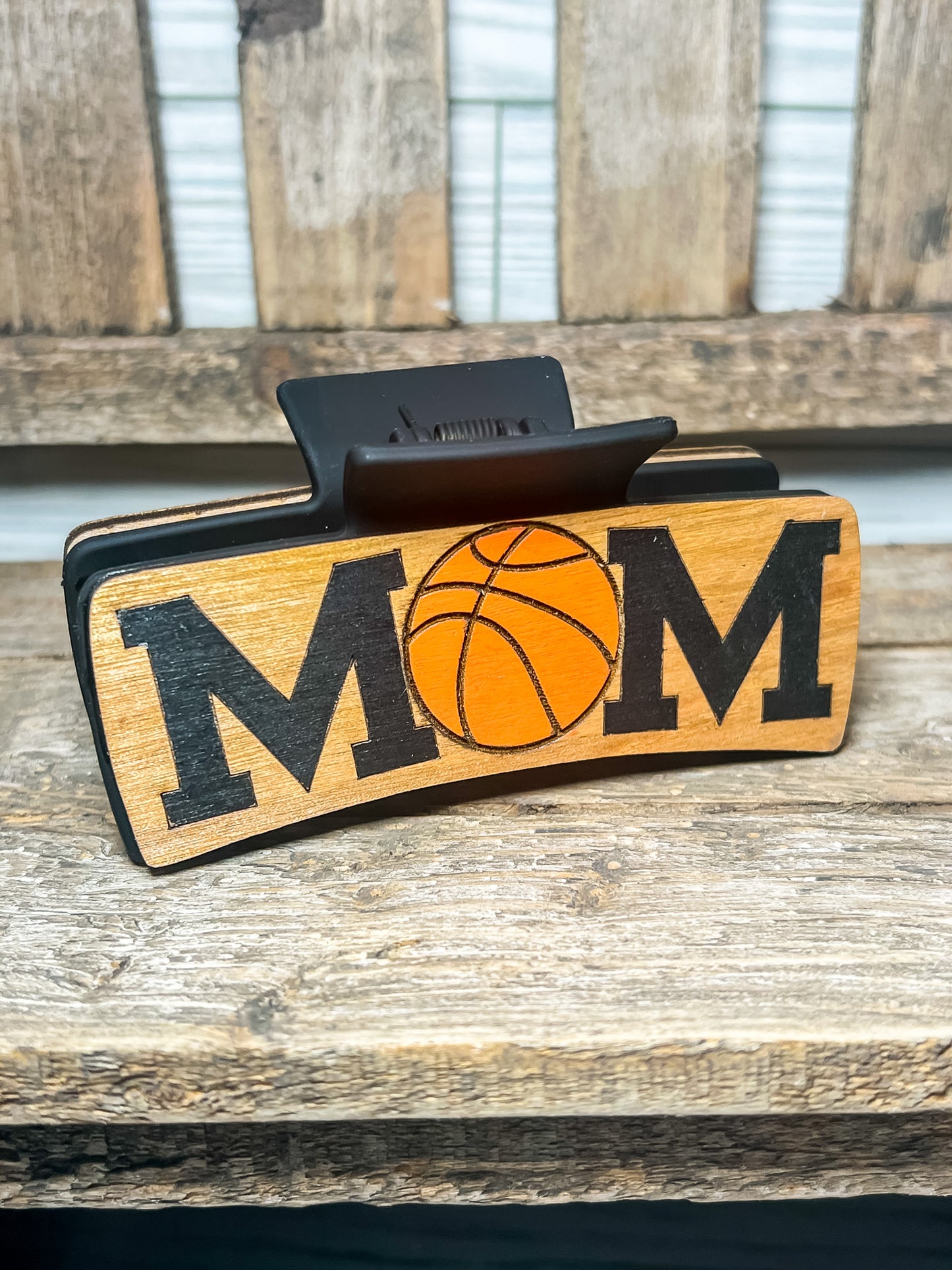 Basketball Mom Hair Clip