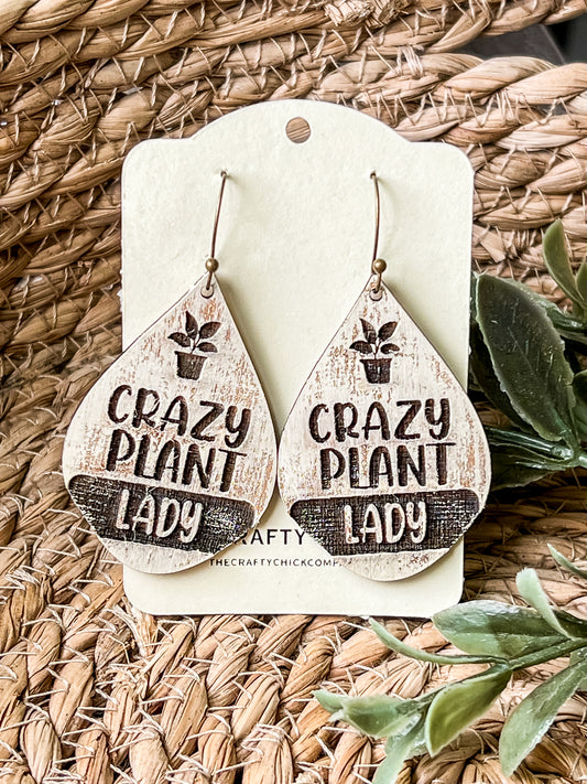 Crazy Plant Lady Earrings