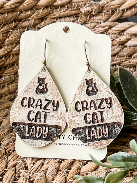 Crazy Cat Lady Earrings