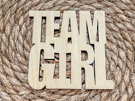 Gender Reveal Party Drink Coasters | Team Boy & Team Girl