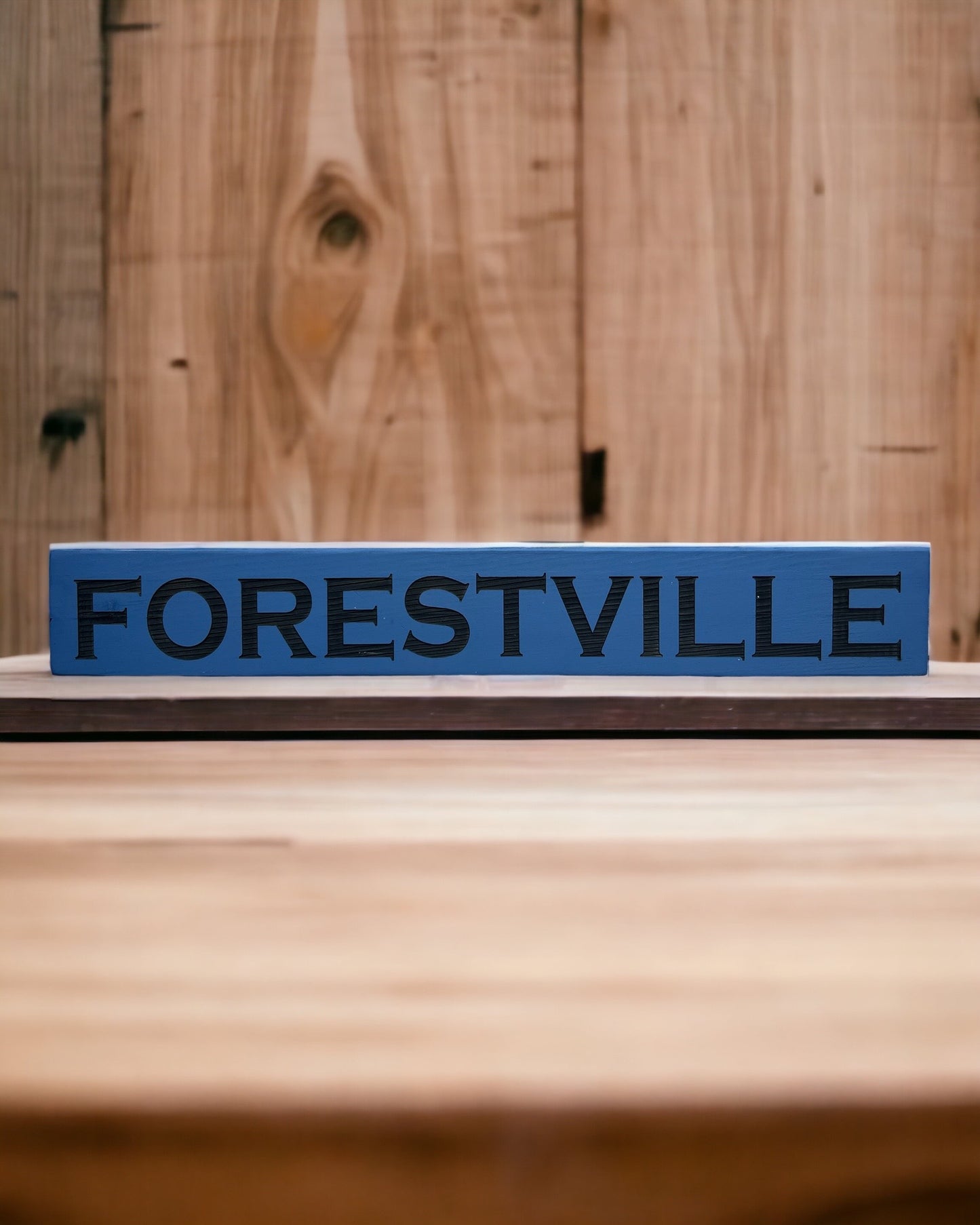 FORESTVILLE Sign 3.5"x24"