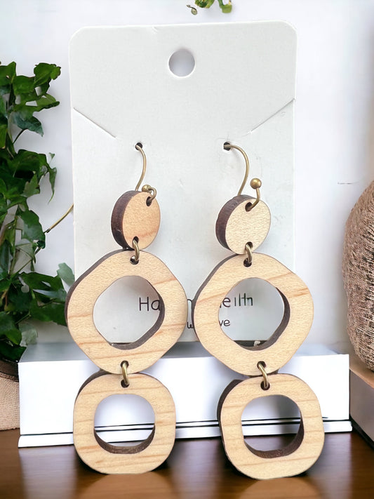 3 Hoop Geo Dangle