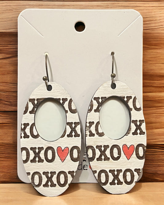 Valentine's Day XOXO Dangles with or without red heart
