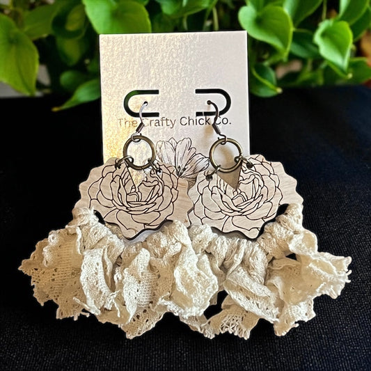 Rustic Rose Dangles