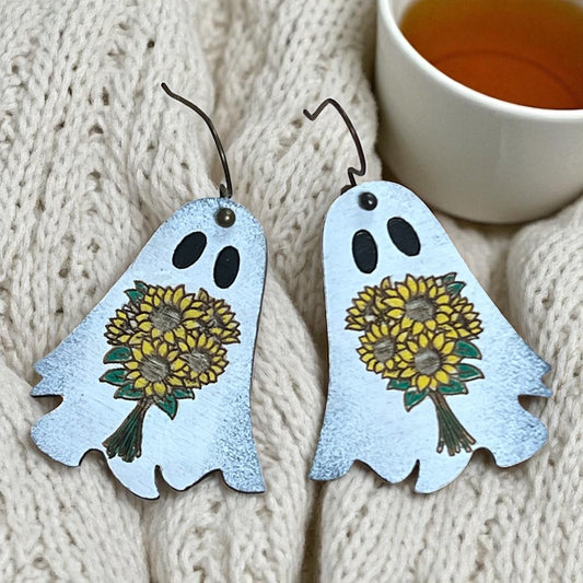 Ghostie with Sunflowers