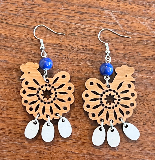 Beaded Chicken Dangle