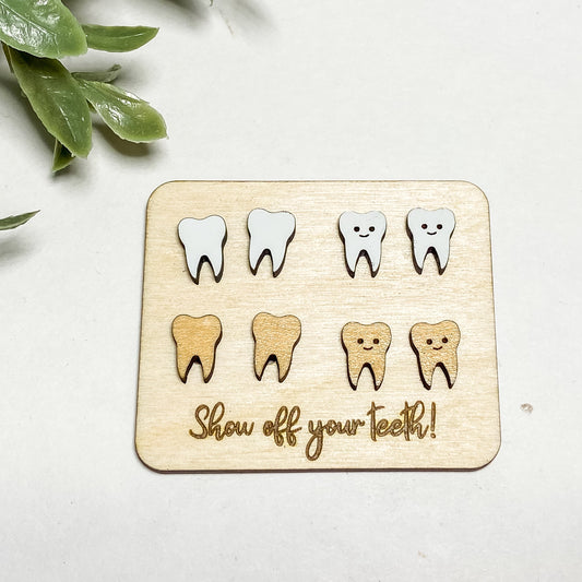 Tooth Earring Set