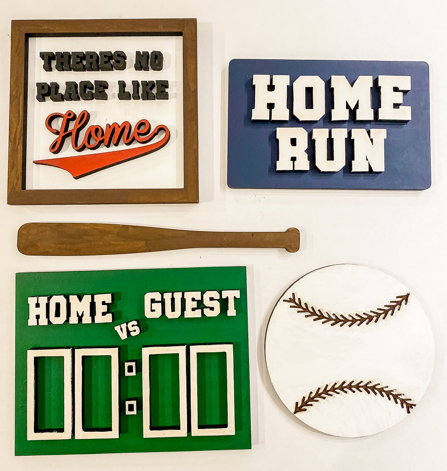 DIY kit - Baseball Theme Tiered Tray Decor