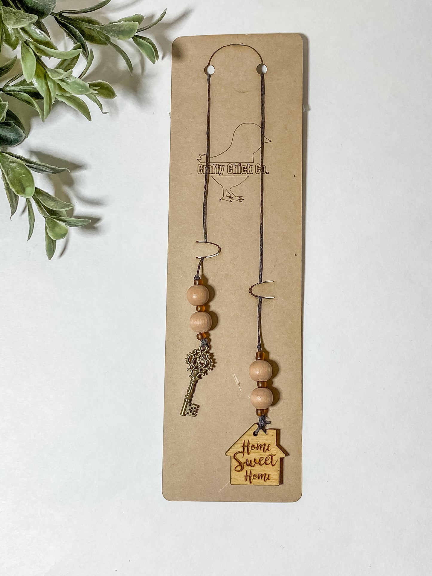 Beaded Home Sweet Home Bookmark