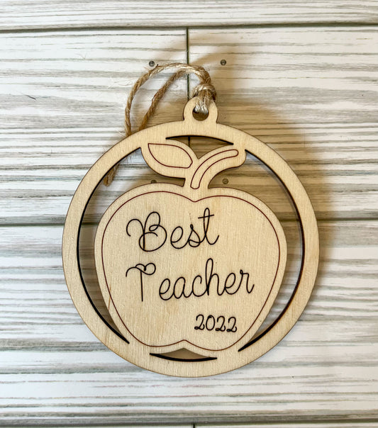 Best Teacher 2022 Ornament