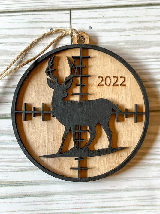 Deer Hunting Ornament 2022