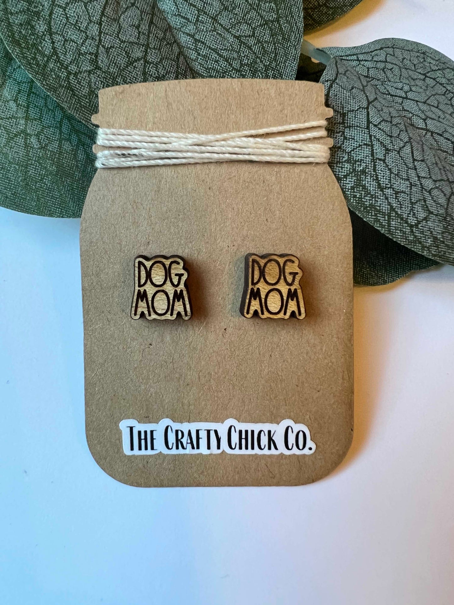 Dog Mom earring Studs