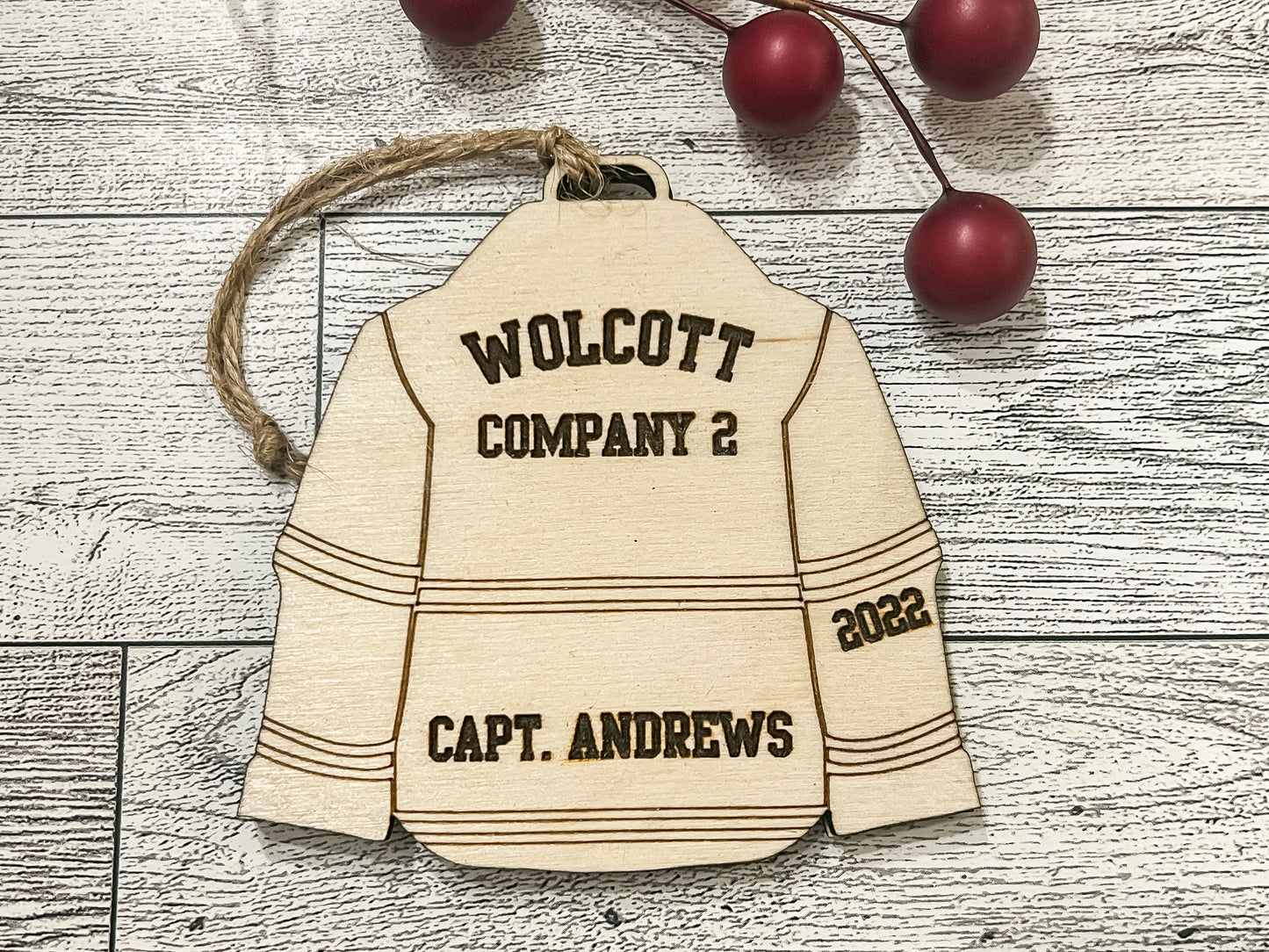 Firefighter Personalized Ornament - Jacket