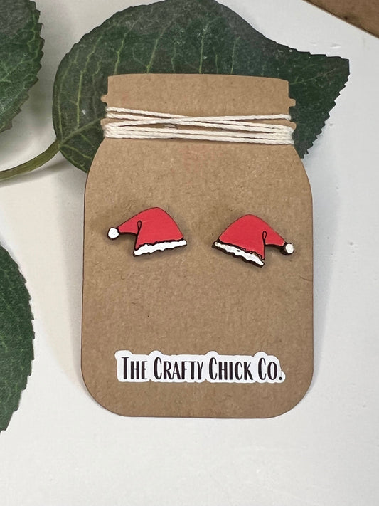 Santa hat Earring Studs